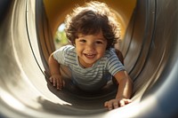 Playground portrait outdoors toddler. AI generated Image by rawpixel.