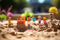 Sand playground outdoors beach. 