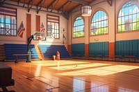 Basketball sports gym school gymnasium. 