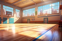 Basketball flooring sports wood. 