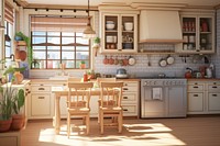 Kitchen architecture furniture building. AI generated Image by rawpixel.