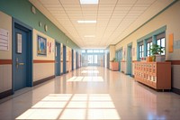 Architecture hospital building hallway design