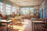 Classroom school architecture furniture.