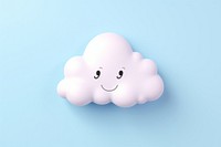 Cloud investment cartoon smiling. 