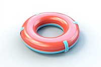 Swimming ring white background inflatable lifebuoy. AI generated Image by rawpixel.