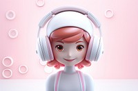 Headphones headset cute representation. AI generated Image by rawpixel.