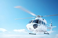 Helicopter aircraft vehicle blue. AI generated Image by rawpixel.