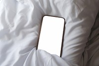 Blanket pillow sheet phone. 