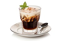 Vietnamese coffee dessert drink spoon. 