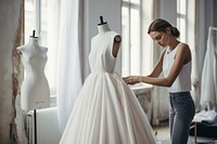 Fashion wedding dress mannequin. 