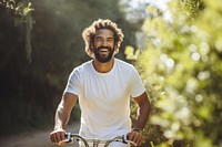 Bicycle cheerful cycling t-shirt. 