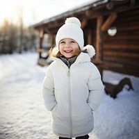 Coat cheerful portrait outdoors. AI generated Image by rawpixel.