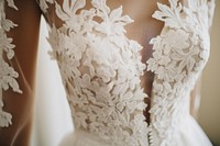 Wedding dress fashion gown. 