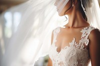 Wedding dress fashion veil. 