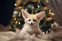 Fennec fox christmas mammal animal. 