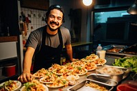 Street food pizza adult entrepreneur. AI generated Image by rawpixel.