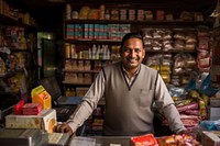 Convenient store supermarket adult entrepreneur. AI generated Image by rawpixel.