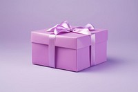 Gift box purple anniversary. 