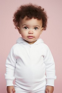 Sweatshirt portrait toddler white. AI generated Image by rawpixel.