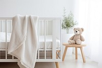 Crib furniture nursery white