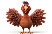 Bird cartoon animal turkey. AI generated Image by rawpixel.