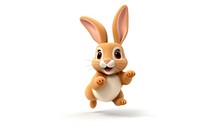 Cartoon animal mammal rabbit. AI generated Image by rawpixel.