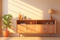 Furniture sideboard cabinet plant. 