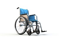 Wheelchair white background parasports furniture. 