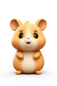 Figurine hamster cartoon mammal. AI generated Image by rawpixel.