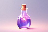Bottle perfume purple glass. AI generated Image by rawpixel.