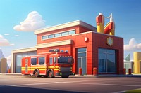 Vehicle cartoon truck transportation. AI generated Image by rawpixel.