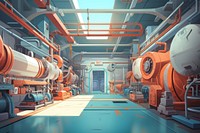Factory architecture manufacturing technology. AI generated Image by rawpixel.