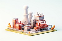 Industry architecture technology miniature. AI generated Image by rawpixel.