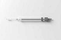 Syringe white background injection medicine. 