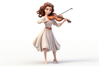 Violin figurine cartoon adult. AI generated Image by rawpixel.
