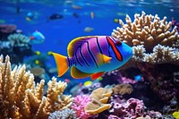 Fish sea underwater aquarium. 