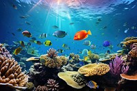 Underwater fish aquarium outdoors. AI generated Image by rawpixel.