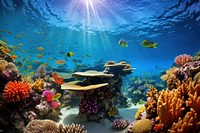 Underwater fish outdoors nature. AI generated Image by rawpixel.