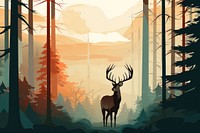 Wildlife outdoors mammal plant. AI generated Image by rawpixel.