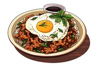 Food egg plate fried. AI generated Image by rawpixel.