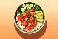 Bowl plate food meal. AI generated Image by rawpixel.