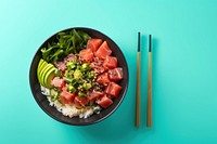 Chopsticks plate food bowl. 