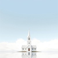 Architecture building outdoors steeple. AI generated Image by rawpixel.
