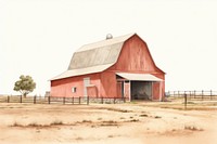 Farm architecture building outdoors. AI generated Image by rawpixel.