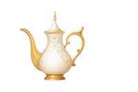 Porcelain teapot gold jug. 