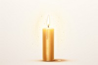 Candle gold white background illuminated. AI generated Image by rawpixel.