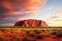 Tranquility landscape semi-arid mountain. 