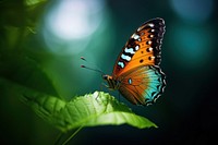 Butterfly leaf animal insect. AI generated Image by rawpixel.