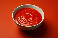 Sauce food bowl red. 