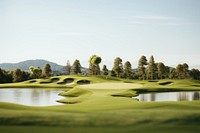 Golf outdoors nature sports. AI generated Image by rawpixel.